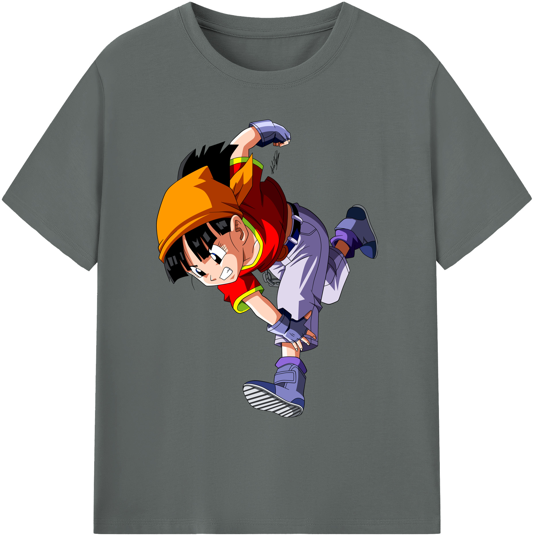 （画像用） ドラゴンボール パン DRAGON BALL Pan 綿100％ メンズ半袖Tシャツ｜肌触りやわらか＆通気性